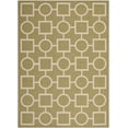 thumbnail image 1 of Safavieh Courtyard Archimedes Geometric Indoor/Outdoor Area Rug, Green/Beige, 4' x 5'7", 1 of 9
