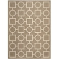 thumbnail image 1 of Safavieh Courtyard Archimedes Geometric Indoor/Outdoor Area Rug, Brown/Bone, 5'3" x 7'7", 1 of 10