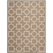Safavieh Courtyard Archimedes Geometric Indoor/Outdoor Area Rug, Brown/Bone, 5'3" x 7'7"
