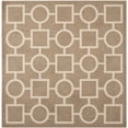 thumbnail image 1 of Safavieh Courtyard Archimedes Geometric Indoor/Outdoor Area Rug, Brown/Bone, 7'10" x 7'10" Square, 1 of 10