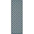 thumbnail image 1 of Safavieh Courtyard Archimedes Geometric Indoor/Outdoor Runner Rug, Navy/Beige, 2'3" x 6'7", 1 of 9