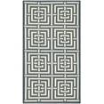 thumbnail image 1 of Safavieh Courtyard Ariana Geometric Indoor/Outdoor Area Rug, Navy/Beige, 2' x 3'7", 1 of 10