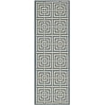 thumbnail image 1 of Safavieh Courtyard Ariana Geometric Indoor/Outdoor Runner Rug, Navy/Beige, 2'3" x 10', 1 of 8