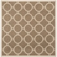 thumbnail image 1 of Safavieh Courtyard Ariel Geometric Indoor/Outdoor Area Rug, Brown/Bone, 7'10" x 7'10" Square, 1 of 10