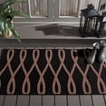 thumbnail image 1 of Safavieh Courtyard Arielle Geometric Indoor/Outdoor Area Rug, Black/Creme, 2'7" x 5', 1 of 6
