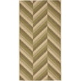 thumbnail image 1 of SAFAVIEH Courtyard Arnold Chevron Stripes Indoor/Outdoor Area Rug Cream/Green, 2'7" x 5', 1 of 5