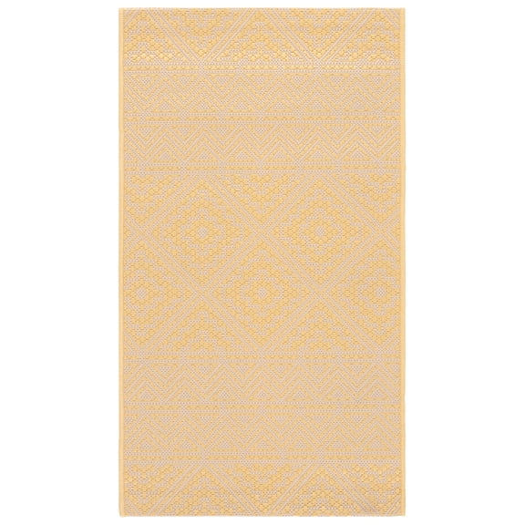 Safavieh Courtyard Asa Geometric Indoor/Outdoor Area Rug, Beige/Gold, 2' x 3'7"