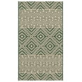 thumbnail image 1 of Safavieh Courtyard Asa Geometric Indoor/Outdoor Area Rug, Dark Green/Beige, 2' x 3'7", 1 of 10