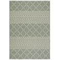 thumbnail image 1 of Safavieh Courtyard Asa Geometric Indoor/Outdoor Area Rug, Dark Green/Beige, 5'3" x 7'7", 1 of 10