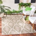 thumbnail image 1 of SAFAVIEH Courtyard Asher Geometric Indoor/Outdoor Area Rug, 5'3" x 7'7", Beige/Green, 1 of 10