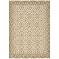 thumbnail image 1 of SAFAVIEH Courtyard Austin Geometric Indoor/Outdoor Area Rug, 5'3" x 7'7", Cream/Brown, 1 of 8