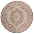 thumbnail image 1 of SAFAVIEH Courtyard Avi Medallion Indoor/Outdoor Area Rug, Light Beige/Terracotta, 5'3" x 5'3" Round, 1 of 6