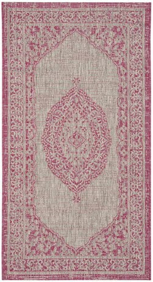 SAFAVIEH Courtyard Avi Traditional Indoor/Outdoor Area Rug, 2' x 3'7