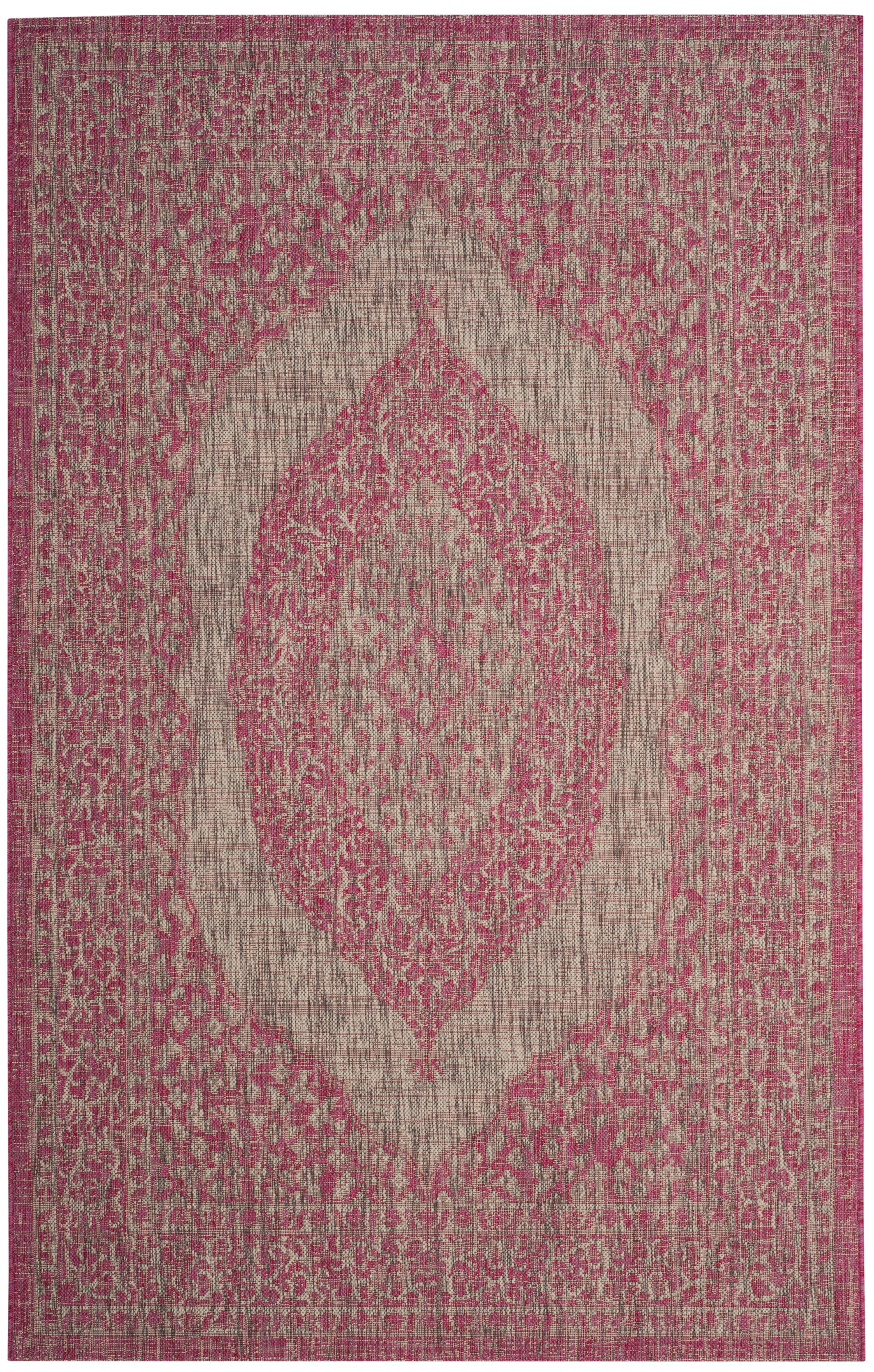 Ahvi Rug SAFAVIEH Courtyard Avi Traditional Indoor/Outdoor Area Rug, 4' x 5'7 ...