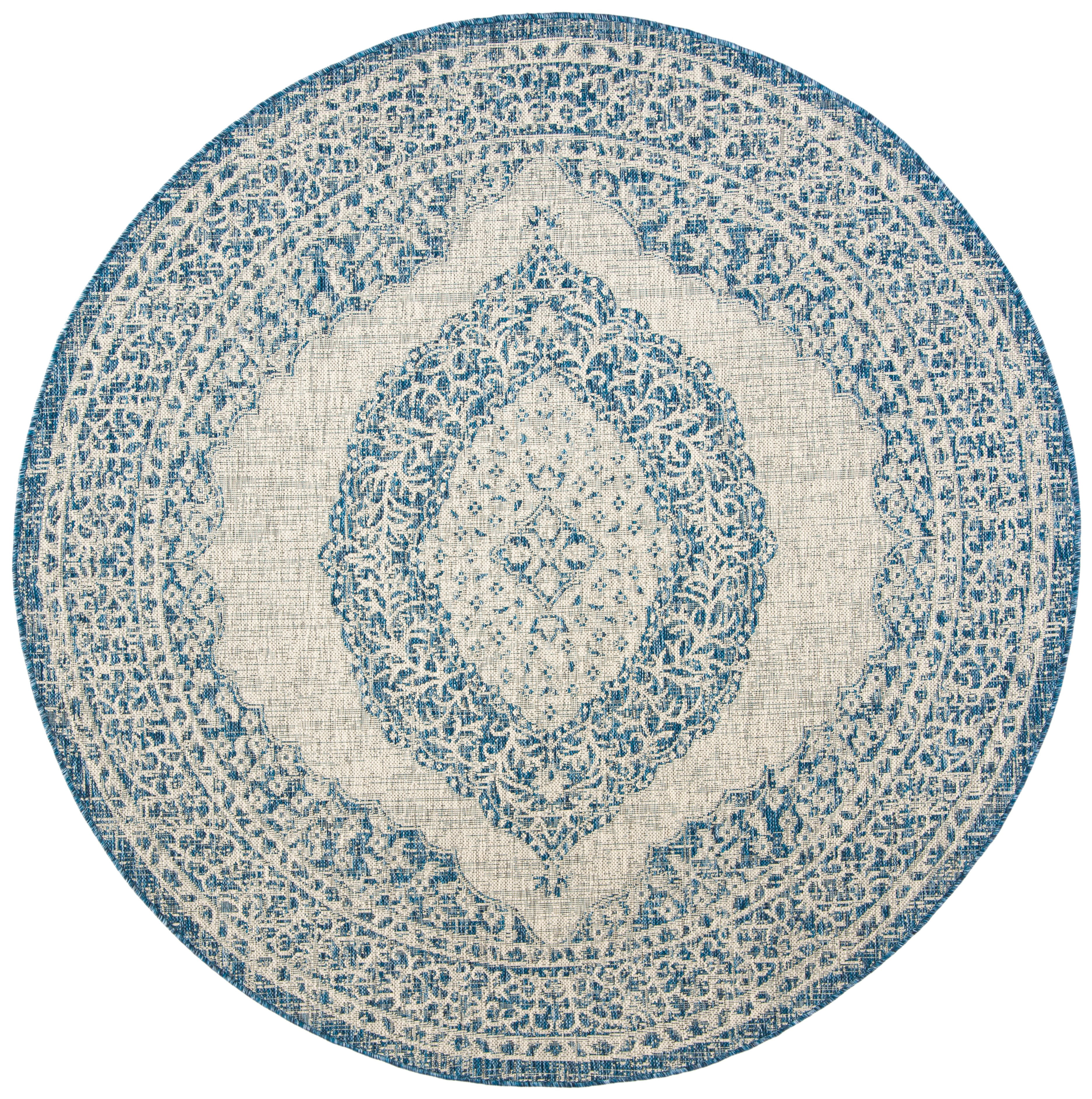 Ahvi Rug SAFAVIEH Courtyard Avi Traditional Indoor/Outdoor Area Rug, 6'7