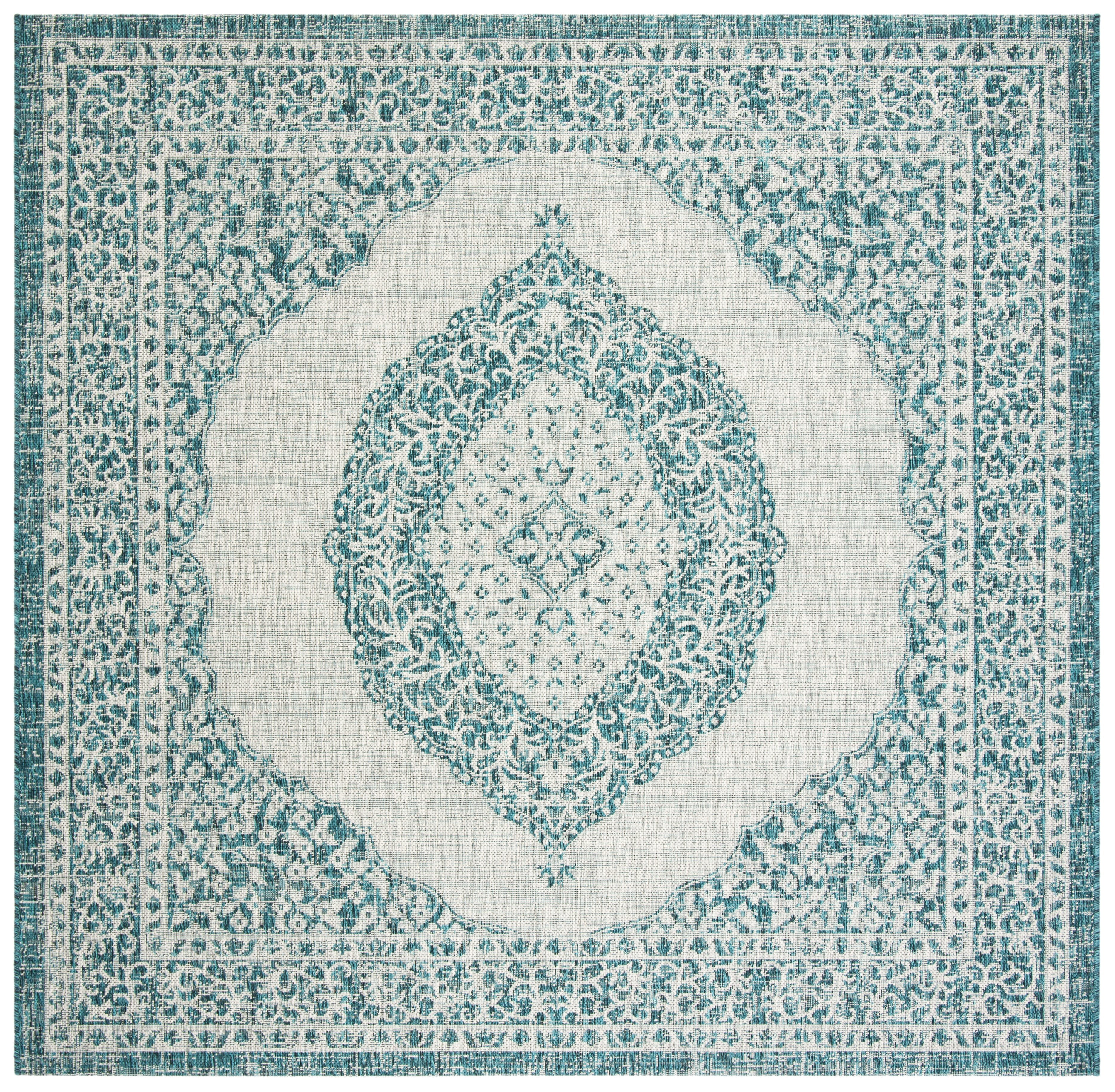 Ahvi Rug SAFAVIEH Courtyard Avi Traditional Indoor/Outdoor Area Rug, 6'7