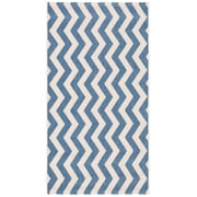 Safavieh Courtyard Ayden Chevron Indoor/Outdoor Area Rug, Blue/Beige, 2'7" x 5'