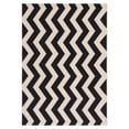 thumbnail image 1 of Safavieh Courtyard Ayden Chevron Indoor/Outdoor Area Rug, Black/Beige, 5'3" x 7'7", 1 of 12