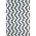 thumbnail image 1 of Safavieh Courtyard Ayden Chevron Indoor/Outdoor Area Rug, Blue/Beige, 5'3" x 7'7", 1 of 11