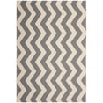 thumbnail image 1 of Safavieh Courtyard Ayden Chevron Indoor/Outdoor Area Rug, Gray/Beige, 6'7" x 9'6", 1 of 10