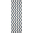 thumbnail image 1 of Safavieh Courtyard Ayden Chevron Indoor/Outdoor Runner Rug, Blue/Beige, 2'3" x 10', 1 of 9