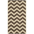 thumbnail image 1 of SAFAVIEH Courtyard Bailey Chevron Indoor/Outdoor Area Rug, Dark Brown, 2' x 3'7", 1 of 10