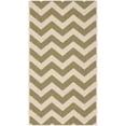 thumbnail image 1 of Safavieh Courtyard Bailey Chevron Indoor/Outdoor Area Rug, Green/Beige, 2' x 3'7", 1 of 10