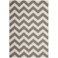 thumbnail image 1 of Safavieh Courtyard Bailey Chevron Indoor/Outdoor Area Rug, Gray/Beige, 4' x 5'7", 1 of 13