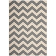 thumbnail image 1 of Safavieh Courtyard Bailey Chevron Indoor/Outdoor Area Rug, Gray/Beige, 4' x 5'7", 1 of 11