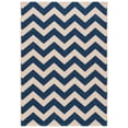 thumbnail image 1 of Safavieh Courtyard Bailey Chevron Indoor/Outdoor Area Rug, Navy/Beige, 6'7" x 9'6", 1 of 12