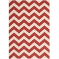 thumbnail image 1 of Safavieh Courtyard Bailey Chevron Indoor/Outdoor Area Rug, Red, 4' x 5'7", 1 of 15