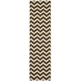 thumbnail image 1 of Safavieh Courtyard Bailey Chevron Indoor/Outdoor Runner Rug, Dark Brown, 2'3" x 8', 1 of 9