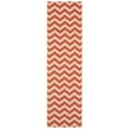 thumbnail image 1 of Safavieh Courtyard Bailey Chevron Indoor/Outdoor Runner Rug, Terracotta/Beige, 2'3" x 8', 1 of 9