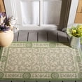 thumbnail image 1 of Safavieh Courtyard Bairre Botanical Indoor/Outdoor Area Rug, Natural/Olive, 2'7" x 5', 1 of 10