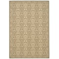 thumbnail image 1 of SAFAVIEH Courtyard Barrett Geometric Indoor/Outdoor Area Rug, Coffee/Sand, 6'7" x 9'6", 1 of 9