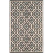 Safavieh Courtyard Bayon Geometric Indoor/Outdoor Area Rug, Gray/Blue, 5'3" x 7'7"