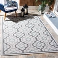 thumbnail image 1 of Safavieh Courtyard Bayon Geometric Indoor/Outdoor Area Rug, Light Gray/Anthracite, 6'7" x 9'6", 1 of 8