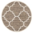 thumbnail image 1 of Safavieh Courtyard Becky Geometric Indoor/Outdoor Area Rug, Brown, 4' x 4' Round, 1 of 10