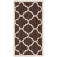 thumbnail image 1 of Safavieh Courtyard Becky Geometric Indoor/Outdoor Area Rug, Dark Brown, 2' x 3'7", 1 of 15