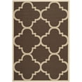 thumbnail image 1 of Safavieh Courtyard Becky Geometric Indoor/Outdoor Area Rug, Dark Brown, 5'3" x 7'7", 1 of 15