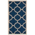 thumbnail image 1 of Safavieh Courtyard Becky Geometric Indoor/Outdoor Area Rug, Navy/Beige, 2' x 3'7", 1 of 16