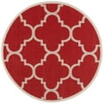 thumbnail image 1 of Safavieh Courtyard Becky Geometric Indoor/Outdoor Area Rug, Red, 4' x 4' Round, 1 of 9