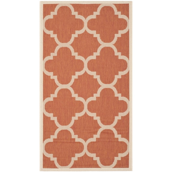 Safavieh Courtyard Becky Geometric Indoor/Outdoor Area Rug, Terracotta, 2'7" x 5'