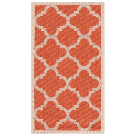 Safavieh Courtyard Becky Geometric Indoor/Outdoor Area Rug, Terracotta, 2' x 3'7"