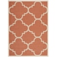 thumbnail image 1 of Safavieh Courtyard Becky Geometric Indoor/Outdoor Area Rug, Terracotta, 5'3" x 7'7", 1 of 14