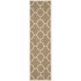 thumbnail image 1 of Safavieh Courtyard Becky Geometric Indoor/Outdoor Runner Rug, Brown, 2'3" x 12', 1 of 10