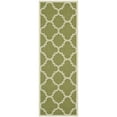 thumbnail image 1 of SAFAVIEH Courtyard Becky Geometric Indoor/Outdoor Runner Rug, Green/Beige, 2'3" x 12', 1 of 10
