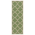 thumbnail image 1 of Safavieh Courtyard Becky Geometric Indoor/Outdoor Runner Rug, Green/Beige, 2'3" x 6'7", 1 of 12