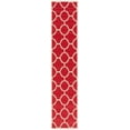 thumbnail image 1 of Safavieh Courtyard Becky Geometric Indoor/Outdoor Runner Rug, Red, 2'3" x 10', 1 of 9