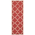 thumbnail image 1 of SAFAVIEH Courtyard Becky Geometric Indoor/Outdoor Runner Rug, Red, 2'3" x 8', 1 of 10